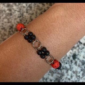 GORGEOUS LINK LAVA ROCK BRACELET